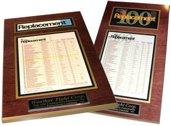 Image shows Replacement Contractor Top 100 List Logo